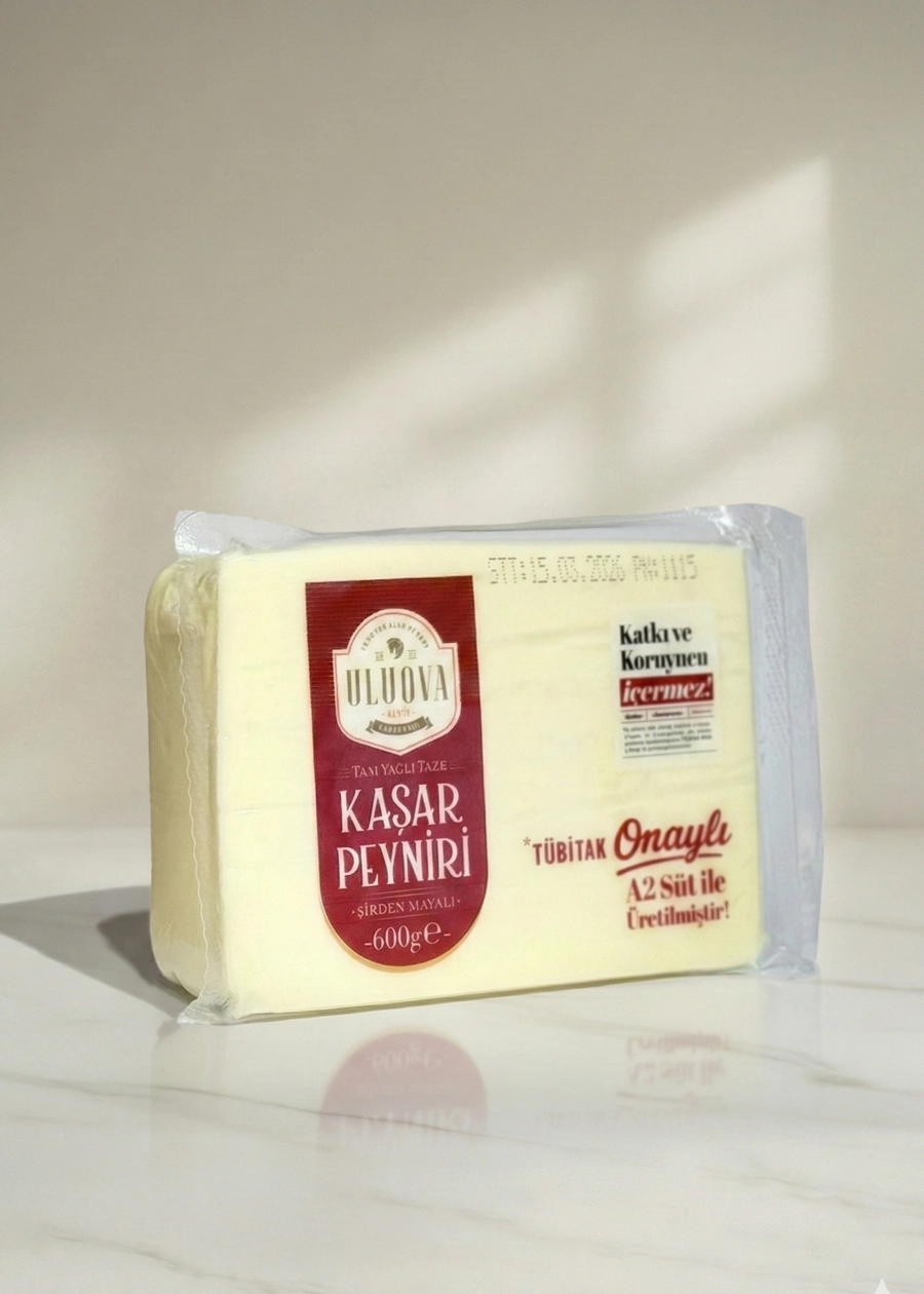 Uluova Tam Yağlı Kaşar Peyniri 600g