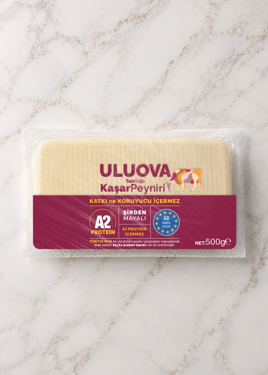 Uluova Tam Yağlı Kaşar Peyniri 500g