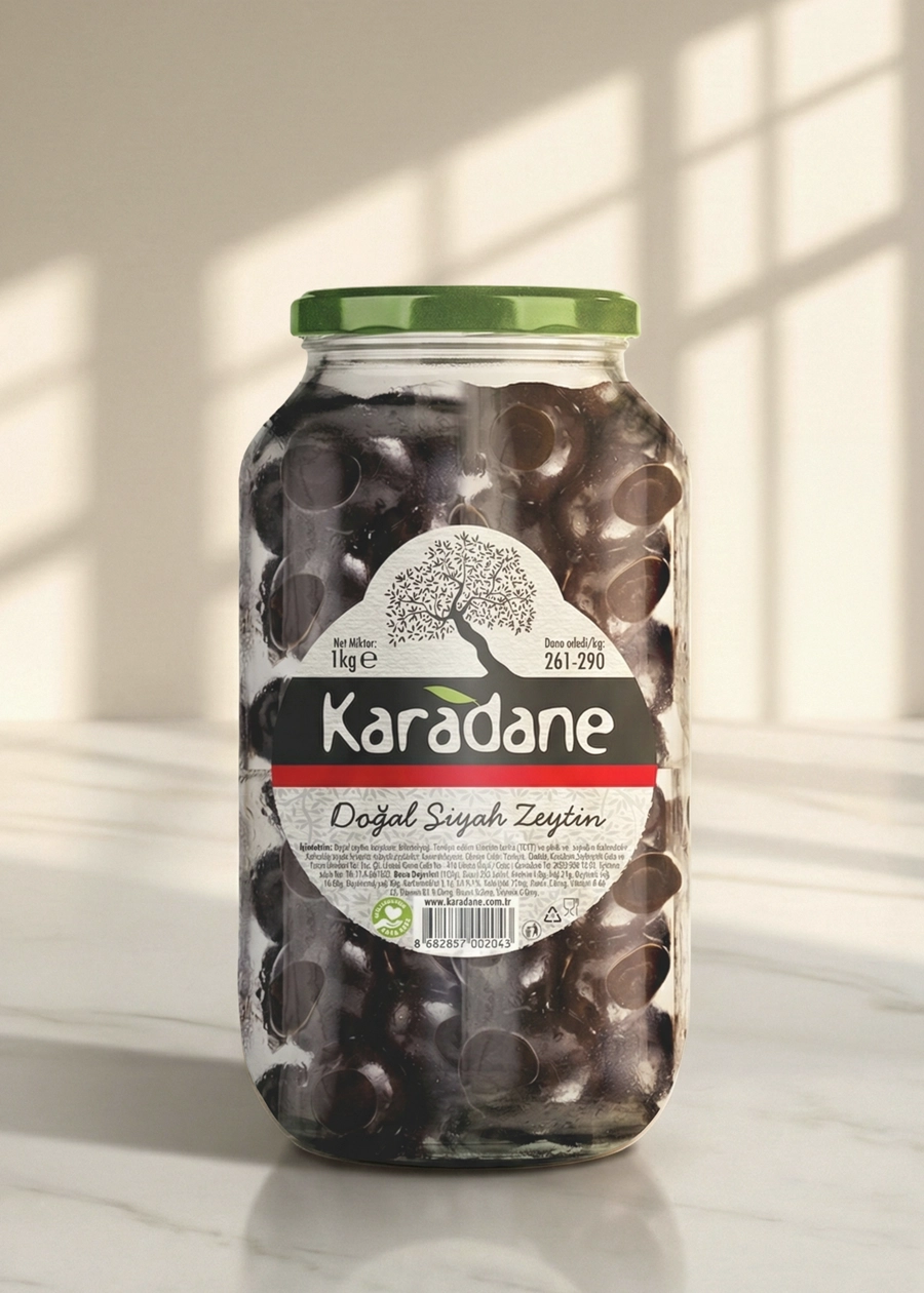 Siyah Zeytin 261-290 Kalibre 1Kg