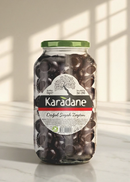 Siyah Zeytin 261-290 Kalibre 1Kg