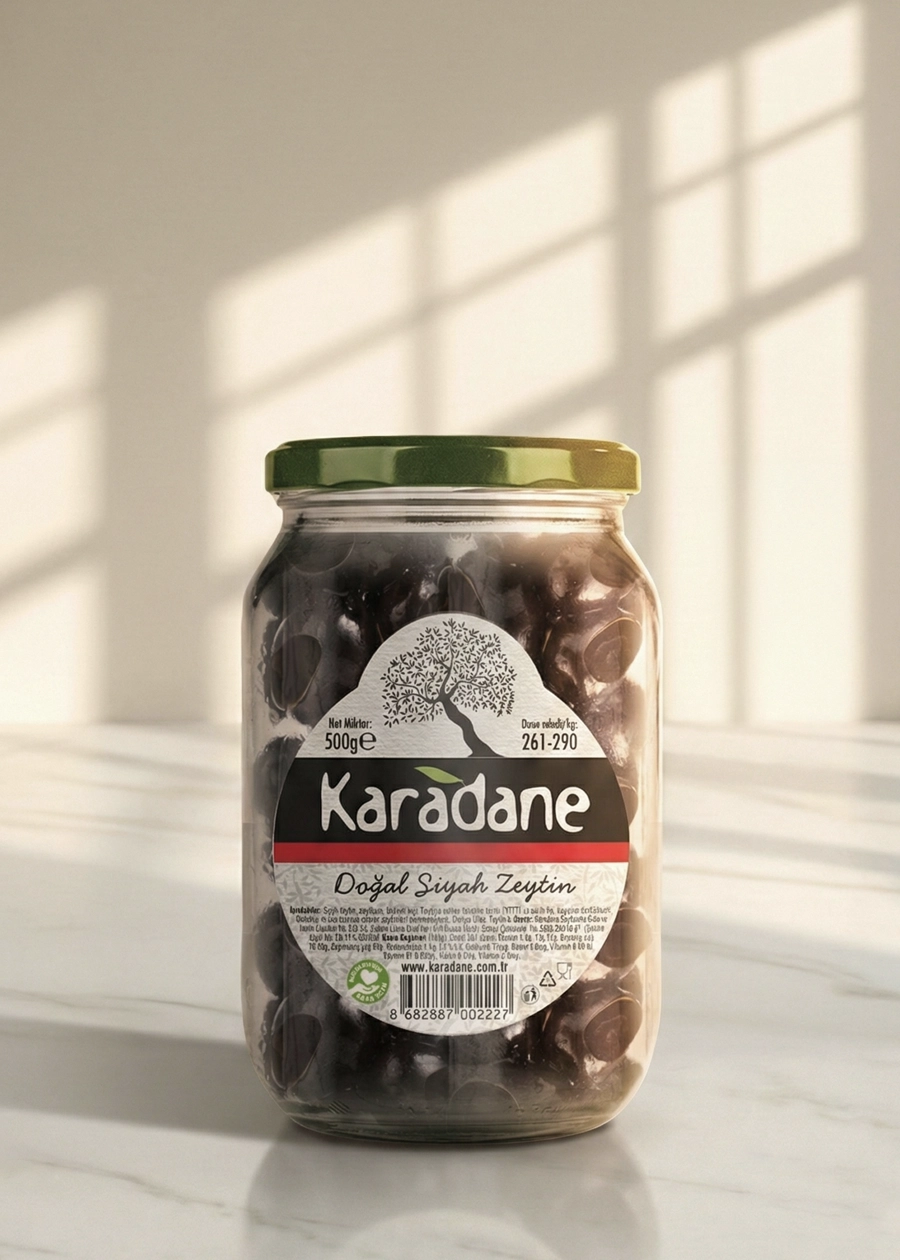 Siyah Zeytin 261-290 Kalibre 500g