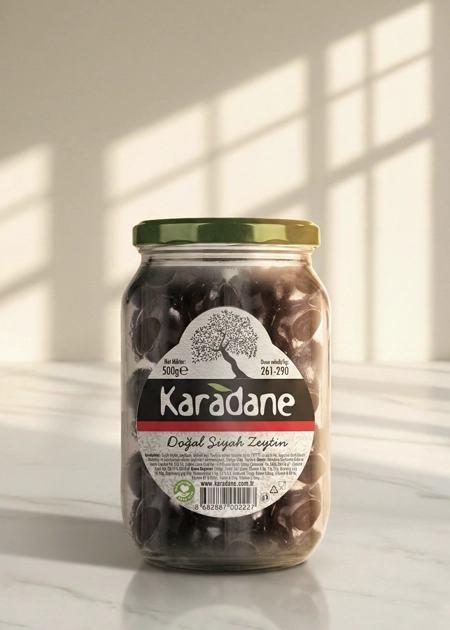 Siyah Zeytin 261-290 Kalibre 500g